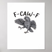F Caw F ミニマル・クリーンデザイン ポスター (正面)