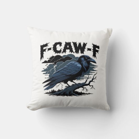 F-Caw-F ミニマル クリーン デザイン クッション (正面)