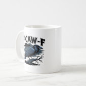 F-Caw-F ミニマル クリーン デザイン コーヒーマグカップ (正面左)