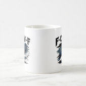 F-Caw-F ミニマル クリーン デザイン コーヒーマグカップ (中央)
