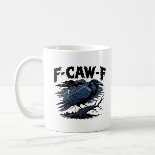F-Caw-F ミニマル クリーン デザイン コーヒーマグカップ (左)