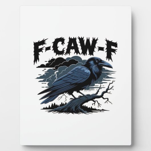 F-Caw-F ミニマル クリーン デザイン フォトプラーク (正面)
