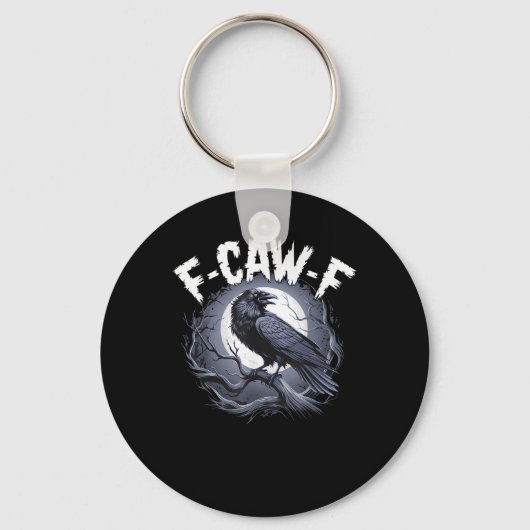 F-Caw-F ミニマル シンプル キーホルダー (正面)