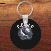 F-Caw-F ミニマル シンプル キーホルダー (正面)