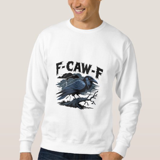 F-Caw-F ミニマル シンプル スウェットシャツ (正面)