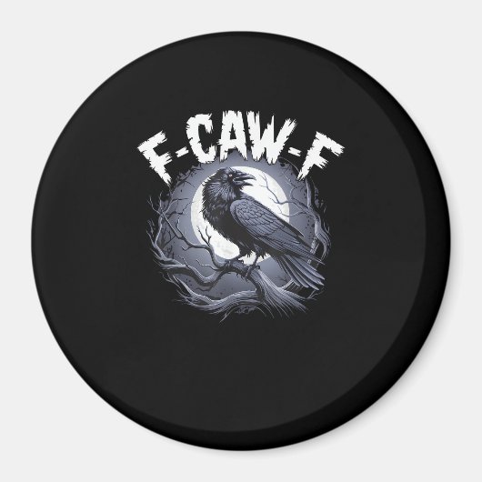 F-Caw-F ミニマル シンプル マグネット (正面)