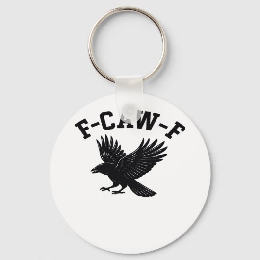 F-Caw-F ミーム おもしろ かっこいい キーホルダー (正面)