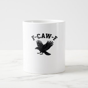 F-Caw-F ミーム おもしろ かっこいい ジャンボコーヒーマグカップ
