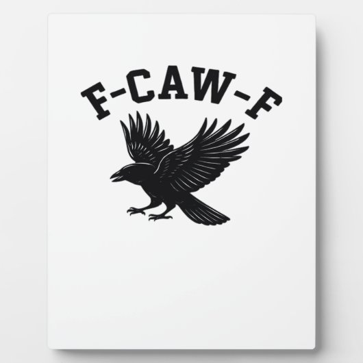 F-Caw-F ミーム 面白い トレンディ フォトプラーク (正面)