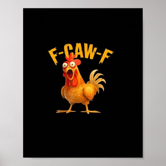 F-Caw-F ユニークな面白グッズ ポスター (正面)
