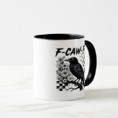 F-Caw-F ユーモア おもしろ ゴシック コウモリ マグカップ (正面右)