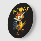 F Caw F ラージ壁時計 (傾斜)