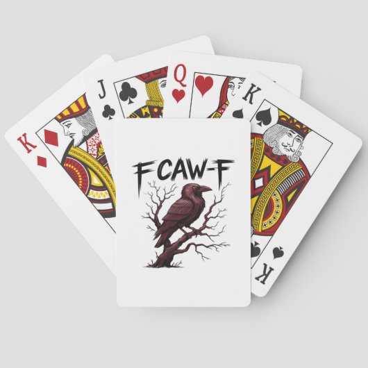 F-Caw-F レイヴン クラシック トランプ (裏面)
