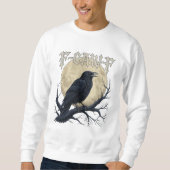 F-CAW-F レイヴン ゴシックムーンTシャツ スウェットシャツ (正面)