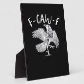 F-Caw-F レトロなワタシのカラス フォトプラーク (側面)