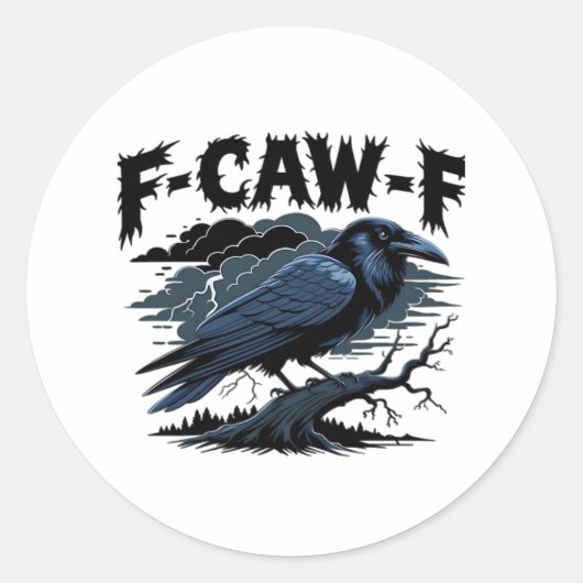 F-Caw-F レトロクラシック必須アイテム ラウンドシール (正面)