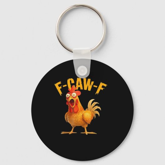 F-Caw-F レトロクラシック キーホルダー (正面)