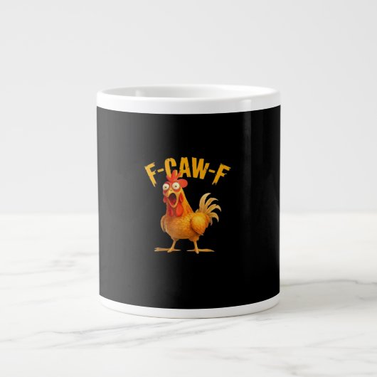 F-Caw-F レトロクラシック ジャンボコーヒーマグカップ (正面)
