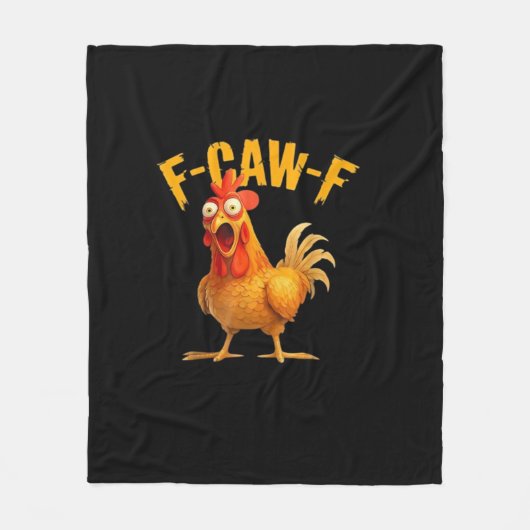 F-Caw-F レトロクラシック フリースブランケット (正面)