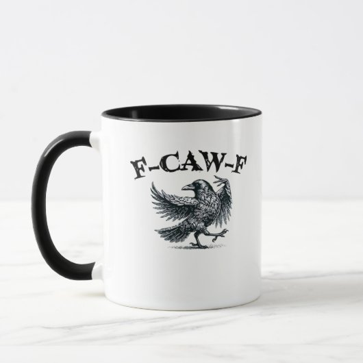 F-Caw-F レトロスタイル マグカップ (左)