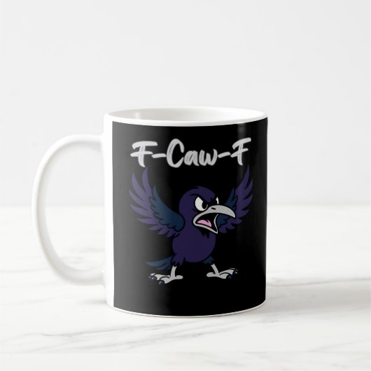 F-Caw-F レトロ グラフィック コーヒーマグカップ (左)