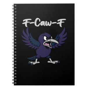 F-Caw-F レトロ グラフィック ノートブック