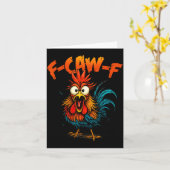 F Caw F ロースター ファニー クラウン Fcawf チキン ウィスパラー カード (黄色い花)