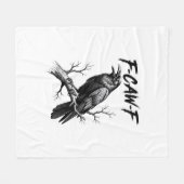 F Caw F ワシ大好きな人 Raven Meme クラシックスタイル フリースブランケット (正面(横))