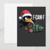 F-caw-f ワタシのクロウ＋クリスマスツリー 招待状 (正面/裏面)
