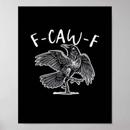 F-Caw-F ヴィンテージスタイル ポスター (正面)
