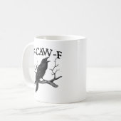 F Caw F ヴィンテージ グラフィック クラシック コーヒーマグカップ (正面左)