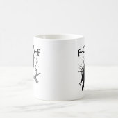 F Caw F ヴィンテージ グラフィック クラシック コーヒーマグカップ (中央)