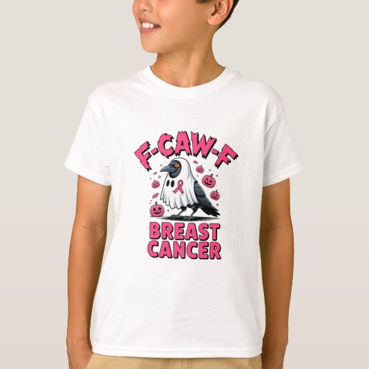 F-Caw-F 乳がん 面白い乳がん クラウン Tシャツ (正面)
