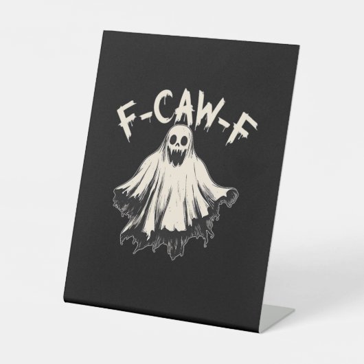 F-Caw-F 幽默复古经典 台座サイン (正面)