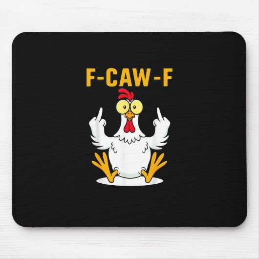 F-Caw-F 引用 ニワトリ メーム マウスパッド (正面)