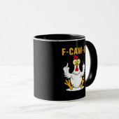 F-Caw-F 引用 ニワトリ メーム マグカップ (正面右)