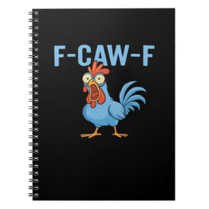 F-Caw-F 悪態をつくニワトリ クラシック レトロ スタイル ノートブック