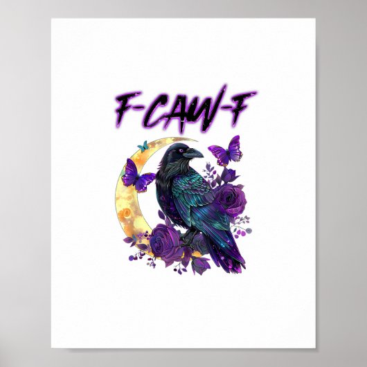 F-Caw-F 楽しいワタリガラス ハロウィン ポスター (正面)