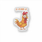 F-Caw-F 楽しい名言 シール (正面)