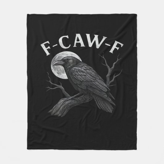 F-Caw-F 楽しい名言 フリースブランケット (正面)