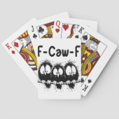 F-Caw-F 笑える鳥の引用ギフト トランプ (裏面)