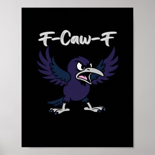 F-Caw-F 美容デザイン グラフィック ポスター (正面)
