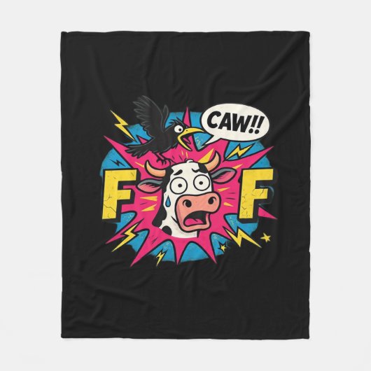 F-Caw-F 美意識 ユニーク フリースブランケット (正面)