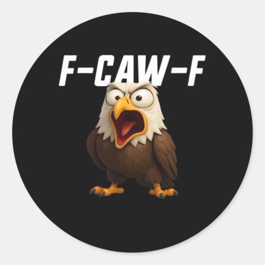 F-Caw-F 面白いギア ラウンドシール (正面)