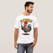 F-CAW-F 面白いニワトリのジョーク 養鶏場 Tシャツ (正面フル)