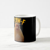 F-caw-f 面白いニワトリのユーモア F-caw-f 引用 トランプ コーヒーマグカップ (正面右)