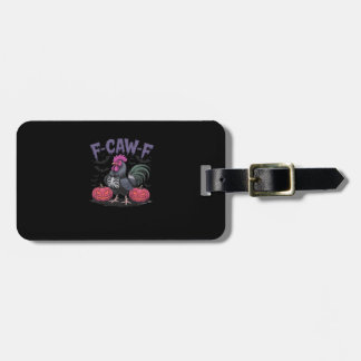 F Caw F 面白いニワトリ クラシックでシンプルなスタイル ラゲッジタグ