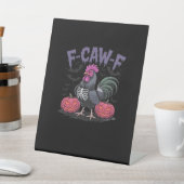F Caw F 面白いニワトリ クラシックでシンプルなスタイル 台座サイン (インサイチュ)