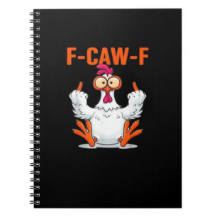 F-Caw-F 面白いニワトリ クラシックミニマルシンプル ノートブック