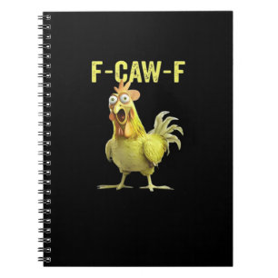 F-Caw-F 面白いニワトリ クラシック おしゃれ カジュアル ノートブック